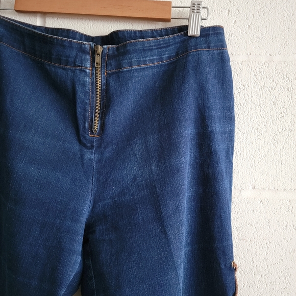 725 Tie Up Jeans in Dark Blue - Picture 2 of 6